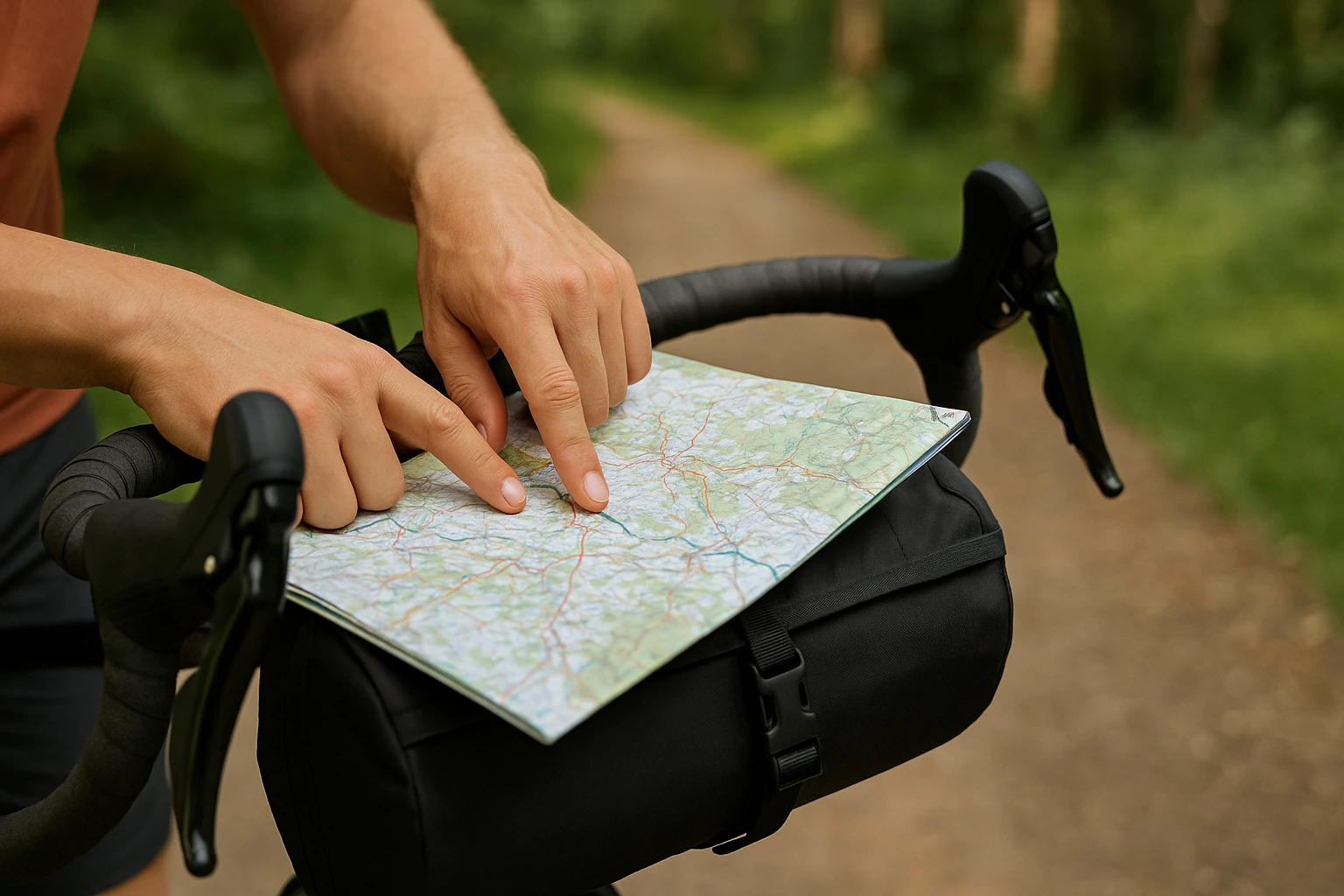 Beginner bikepacking guide: planning a route with a map