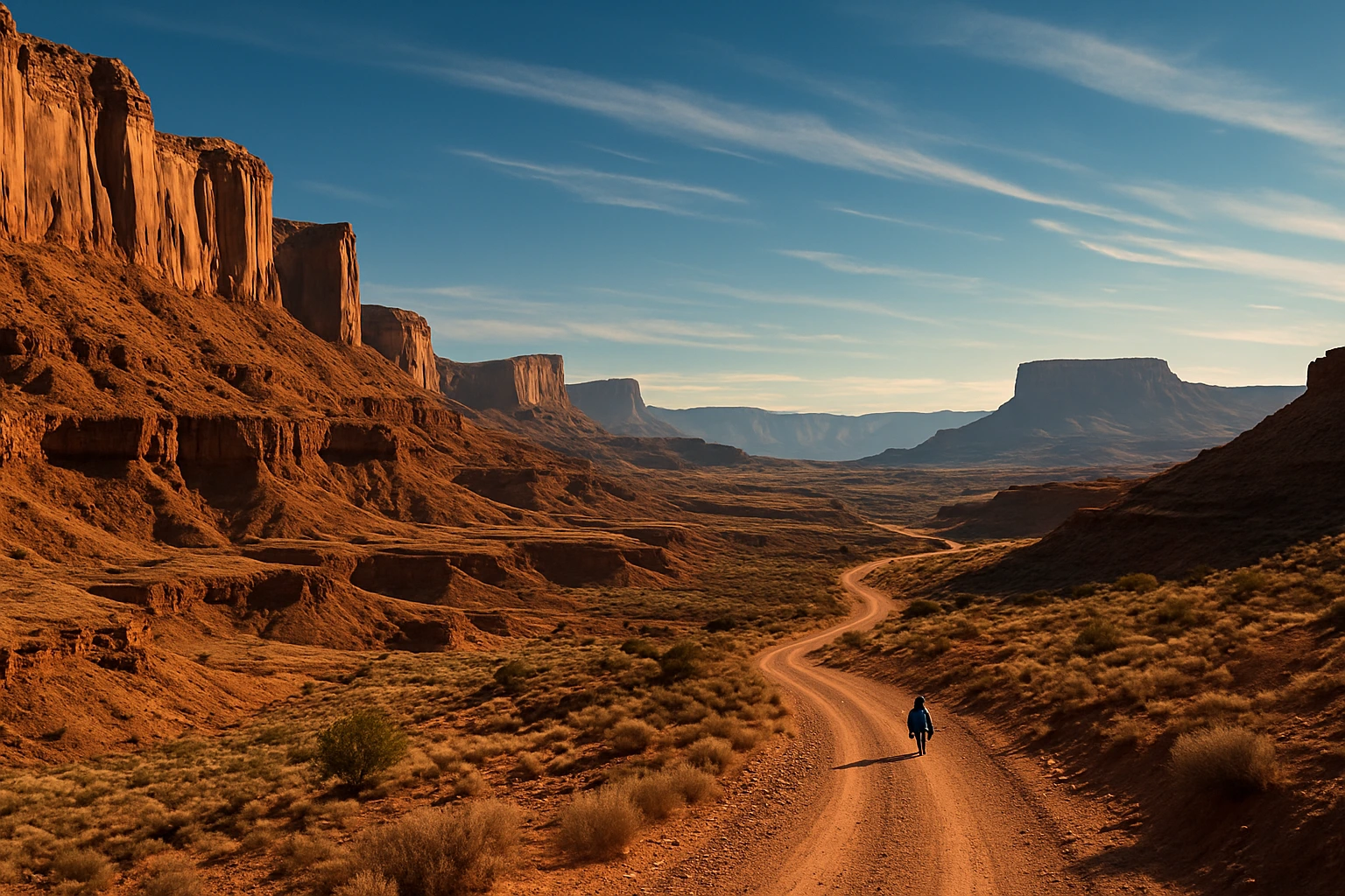 Desert landscape from Western US bikepacking adventure