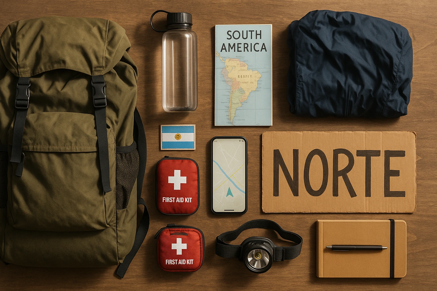 Essential gear for hitchhiking safely in South America