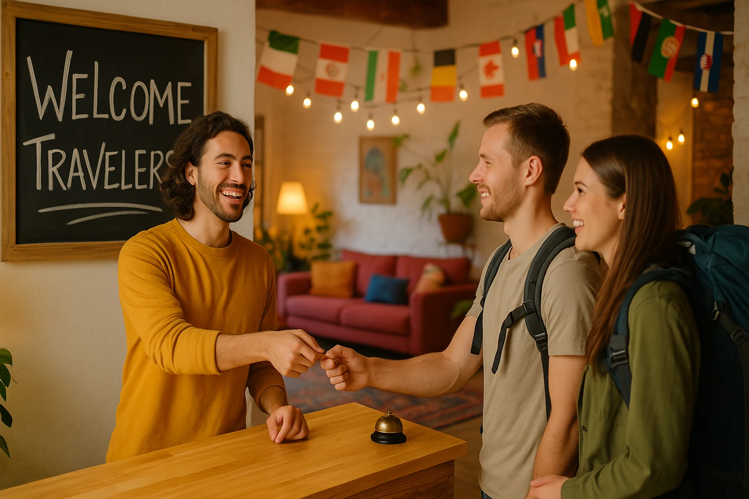 Hostel work exchange for cultural immersion