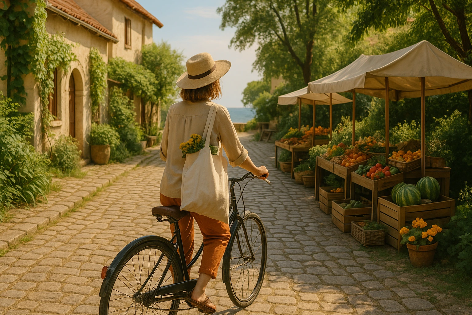 Traveler enjoying slow travel to prevent burnout
