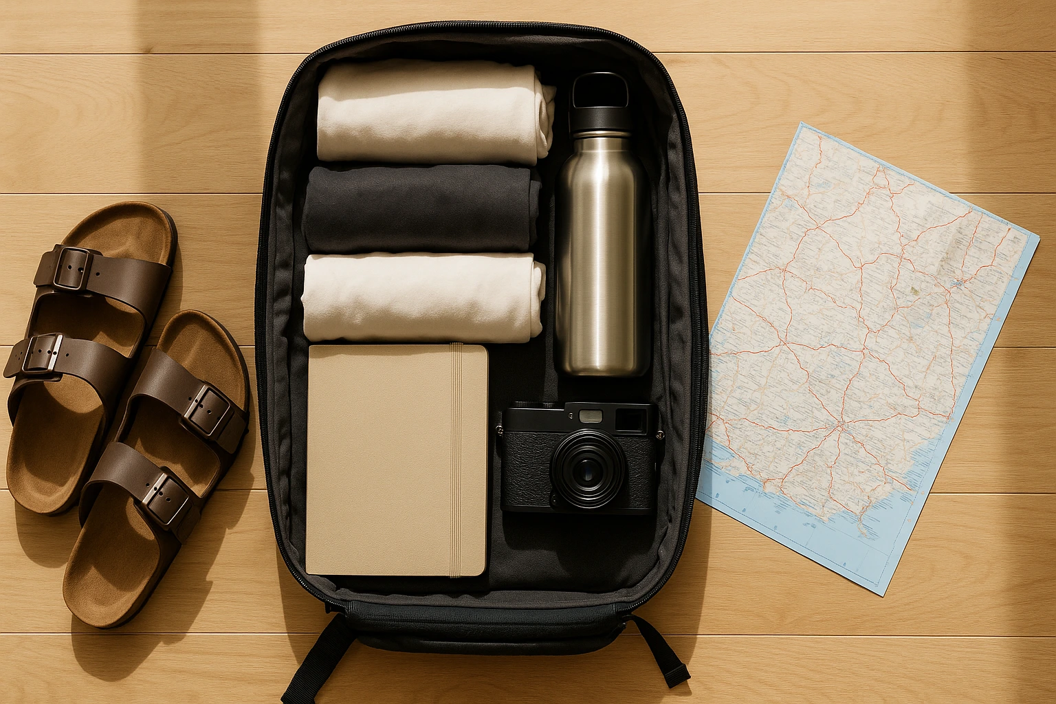 Minimalist backpack for traveling with purpose lessons