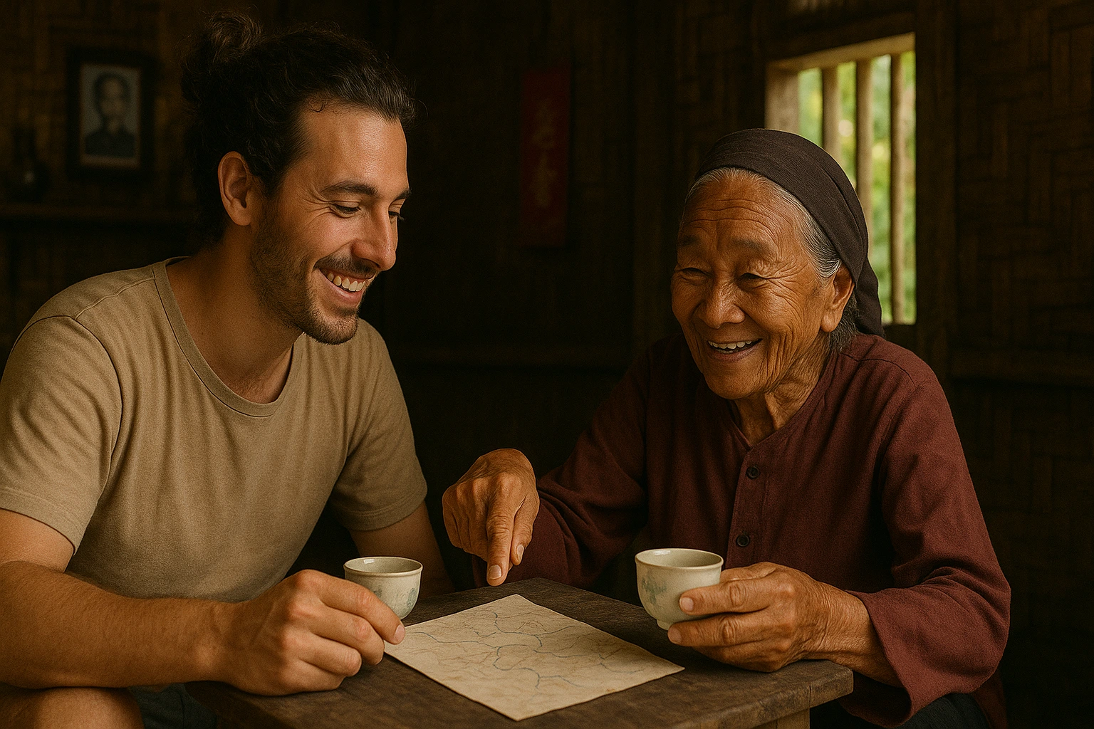 Traveler experiencing kindness in Vietnam for traveling with purpose lessons